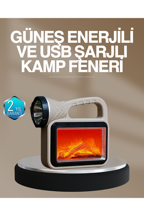 Solar COB Alev Efektli Lamba – Güneş Enerjili, Suya Dayanıklı, Taşınabilir