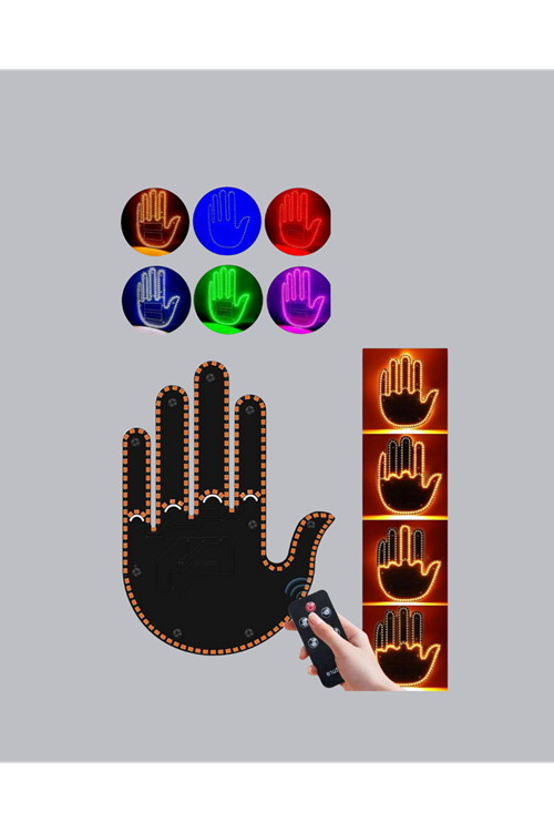 176 LED’li Amber Trafik Uyumlu Sinyal Işığı – El Hareketiyle Kontrol