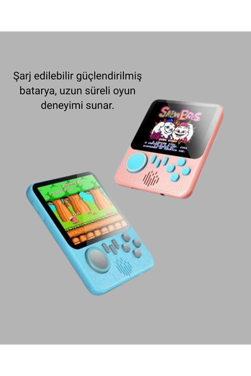Retro Oyun Konsolu – 3.5 İnç Ekran, 666 Klasik Oyun, TV Bağlantılı