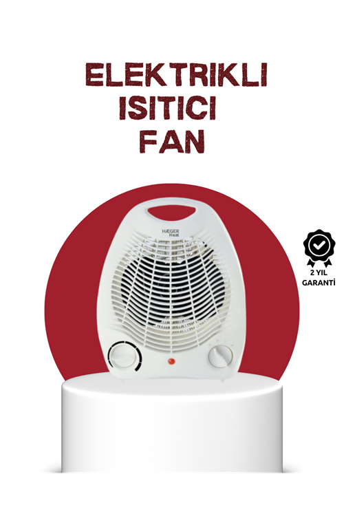 2000W Taşınabilir Elektrikli Fanlı Isıtıcı – Hızlı Isınma, Kompakt Boy