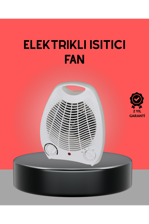 Mini Elektrikli Isıtıcı 2000W – Termostatlı Fanlı Isıtma, Taşınabilir Tasarım