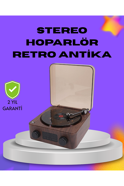 Dekoratif Gece Işıklı Bluetooth Hoparlör – Saatli Tasarım
