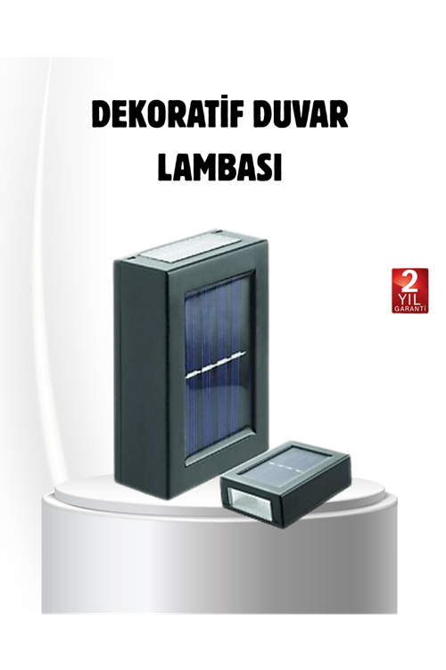 Solar Güçlü 6 LED Dış Mekan Lambası – Otomatik Aç/Kapa Işık Sensörlü Aydınlatma