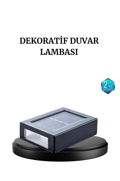 6 LED Güneş Enerjili Sensörlü Lamba – Akıllı Işık Sensörlü, Enerji Tasarruflu Bahçe Aydınlatma