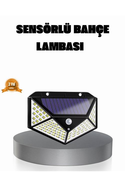 Solar Güçlü 100 LED Bahçe Lambası – Enerji Tasarruflu, Suya Dayanıklı ve Geniş Açılı Işık