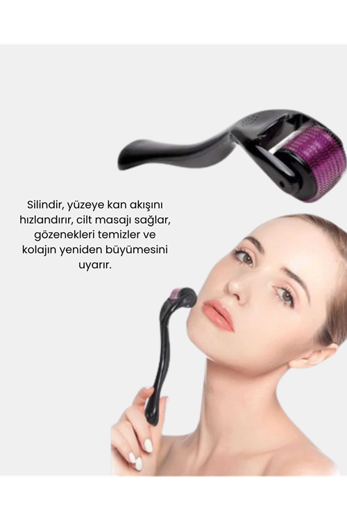 Derma Roller Titanyum İğneli Cilt Yenileyici – Akne, Kırışıklık ve Leke Karşıtı