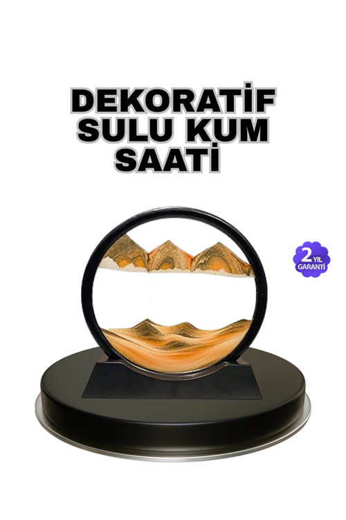Şeffaf Dekoratif Kum Saati – Dayanıklı Gövde, Minimalist Stil, Masa ve Vitrin Aksesuarı