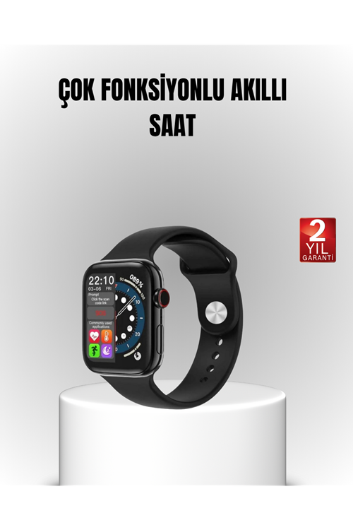 Yüksek Çözünürlüklü 1.9" Akıllı Saat – 5-6 Gün Aktif Kullanım, Şık ve Modern Tasarım