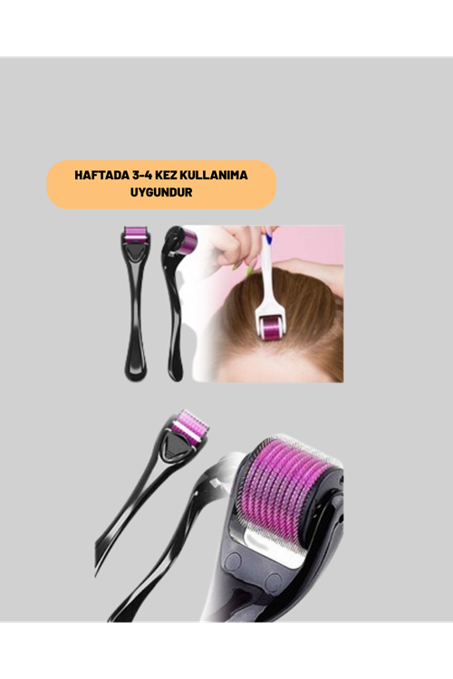 Ev Tipi Mikro İğneli Cilt Bakım Aleti – 1 mm Titanyum Roller