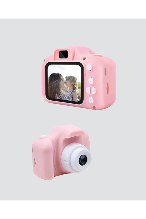 Pembe Mini 1080p HD Çocuk Kamera – 8MP, Video Kaydı,TF Kart Destekli