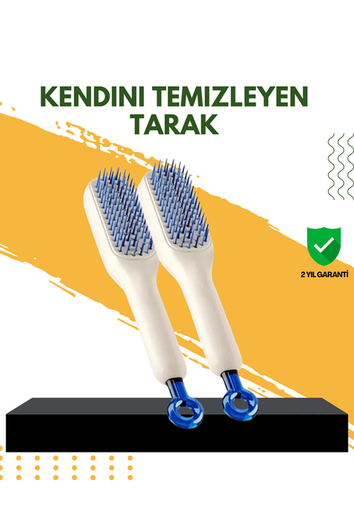 Otomatik Temizlemeli Saç Fırçası – Ergonomik Tasarım, Masaj Etkili, Elektriklenmeyi Önleyici