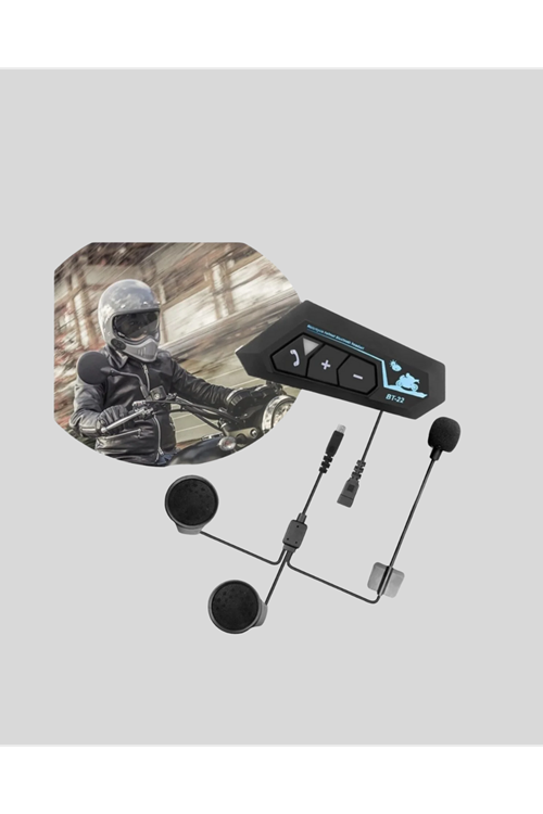 BT22 Kask Bluetooth Kulaklık 5.0 – Suya Dayanıklı, Gürültü Önleyici, Uzun Pil Ömürlü