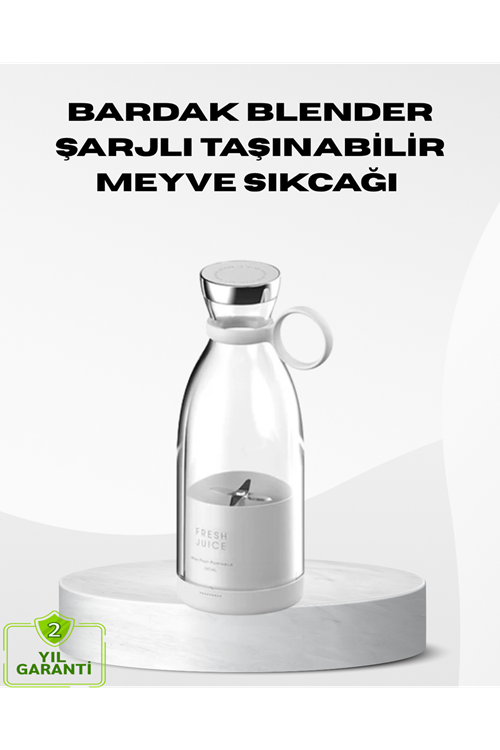 USB Şarjlı Kablosuz Blender – Taşınabilir, Kompakt ve Çevre Dostu Meyve Sıkıcı