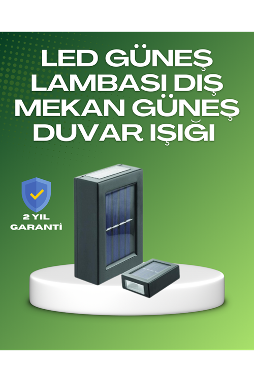 Dış Mekan Güneş Paneli ile Aydınlatma Lambası