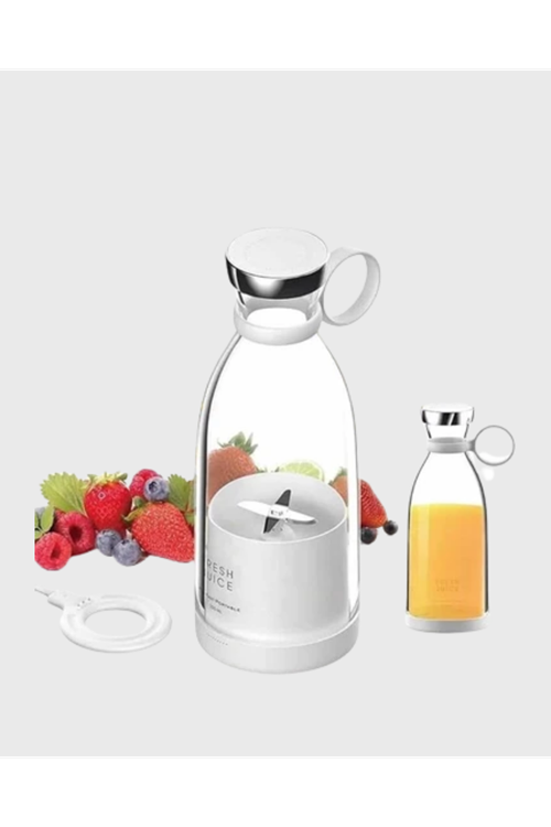 Şarjlı Portatif Blender – Gıda Sınıfı Malzeme, 10 Kullanımlık Pil, Mini Boy ve Hafif Tasarım