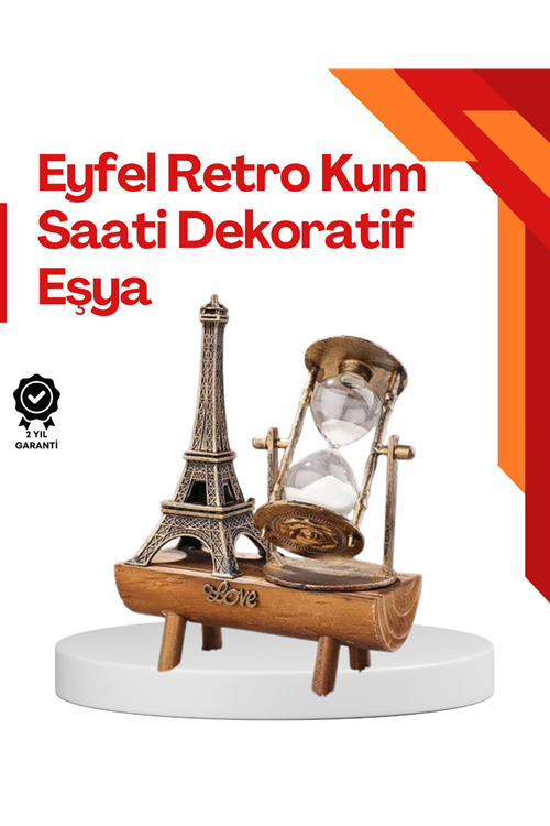 Masa Üstü Ahşap Kum Saati – Dekoratif, Dayanıklı ve Şık