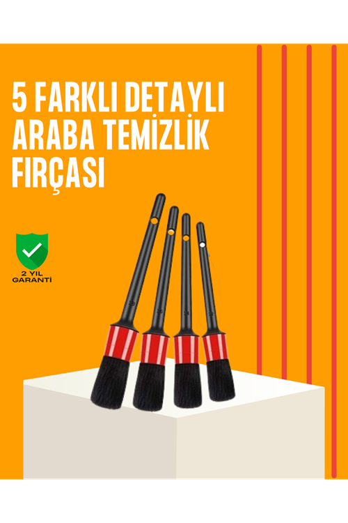 Araba Temizliği İçin 5 Parça Fırça Takımı