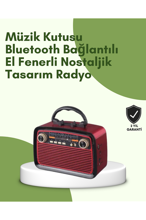 Kablosuz Bluetooth Hoparlör – Yüksek Ses Kalitesi, Uzun Pil Ömrü, FM ve AM Radyo Fonksiyonu