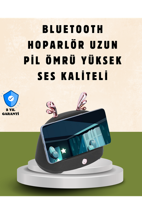 Kablosuz İndüksiyonlu Telefon Tutucu & Hoparlör – Net Ses, Kolay Kullanım