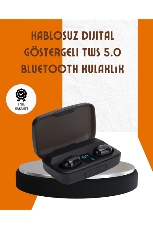Bluetooth V5.0 Parmak Dokunmatik Kontrol Kablosuz Kulaklık Şarj Kutulu Model