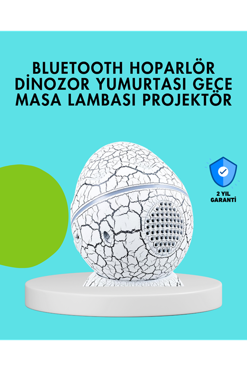 Dinozor Yumurtası Tasarımlı Gece Lambası – Müzik ve Işık Senkronizasyonlu