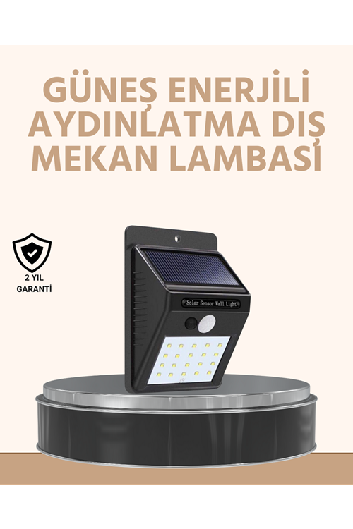 Enerji Tasarruflu ve Otomatik Sensörlü LED Güneş Işığı – Dış Mekan Uyumlu
