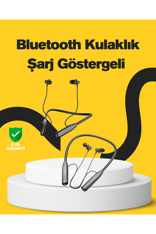 Y12 Bluetooth Boyun Bantlı Kulaklık – 100 Saat Pil, Bluetooth 5.3, Dokunmatik Kontrol