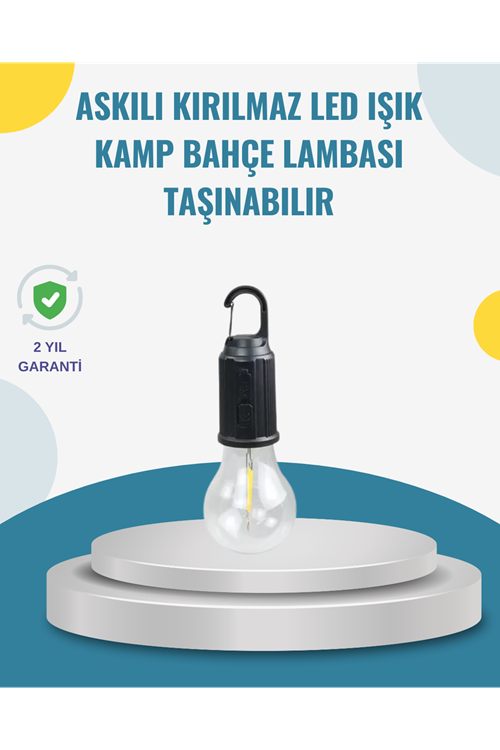 Taşınabilir Sıcak Işık Yayan Kamp Lambası