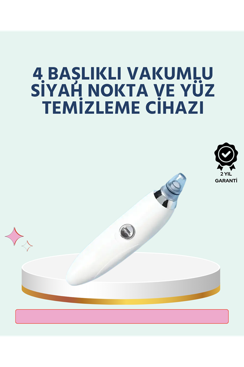 Cilt Dostu Vakumlu Siyah Nokta Temizleyici – Siyah Nokta, Yağ ve Makyaj Kalıntılarına Karşı