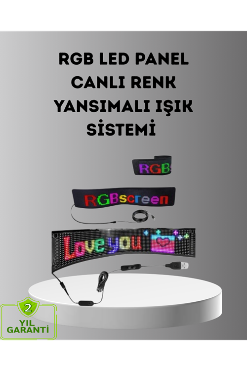Akıllı LED Matrix Panel – USB Bağlantılı, Kaydırmalı Yazı ve Animasyon Desteği