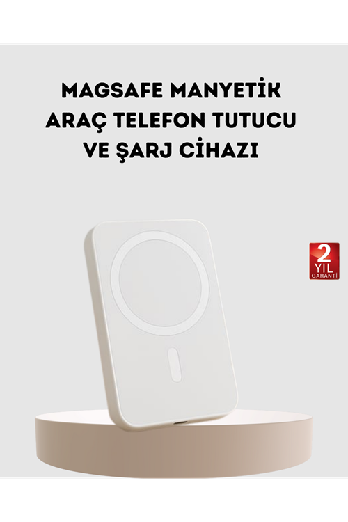 5000mAh Manyetik Powerbank – iPhone Serisi İçin Taşınabilir Kablosuz Şarj Cihazı