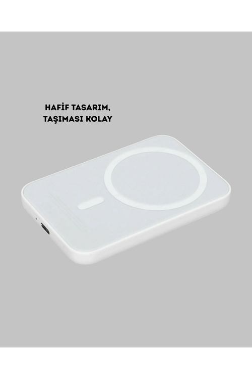 5000mAh Manyetik Powerbank – iPhone Serisi İçin Taşınabilir Kablosuz Şarj Cihazı