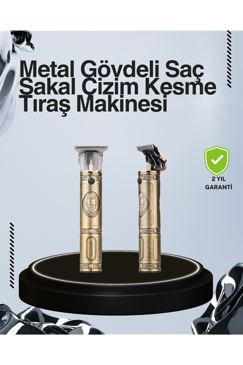Kompakt Tasarımlı, Uzun Pil Ömürlü Saç Sakal Kesme Makinesi
