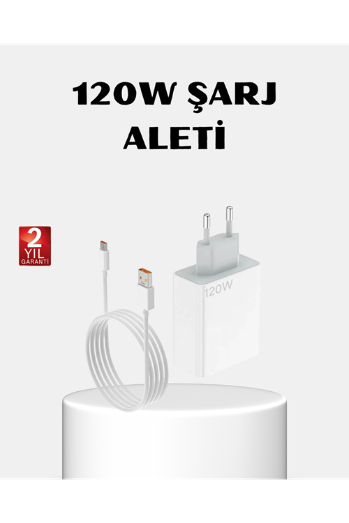 120W Type-C Hızlı Şarj Adaptörü – Akıllı Koruma ve Turbo Güç Desteği