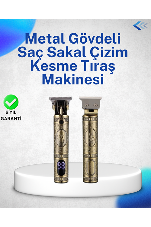 Dayanıklı Çelik Kafa ve Güçlü Motorlu Saç Sakal Makinesi