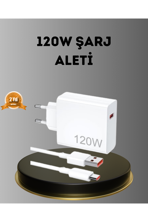 Turbo 120W Hızlı Şarj Cihazı – Kısa Devre ve Akım Koruma Özellikli