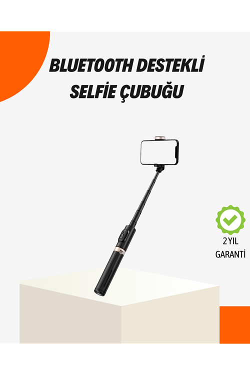Bluetooth’lu Işıklı Selfie Çubuğu – Katlanabilir, 130 cm
