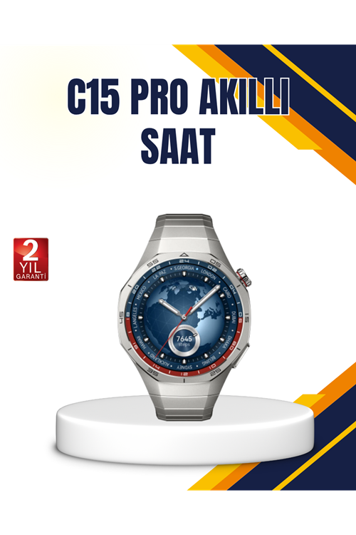 Gümüş Akıllı Saat 46mm Kasa