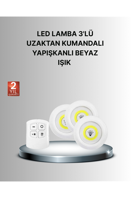 Dekoratif ve Pratik 3’lü Kumandalı Spot LED Aydınlatma