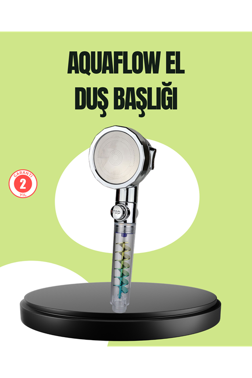 Basınçlı El Duşu Başlığı – Döner Pervaneli, Göz Kamaştıran Yağmur Etkisi