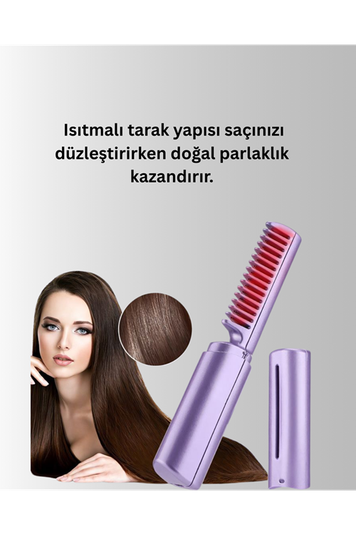 USB Şarjlı Kablosuz Saç Düzleştirici – Seyahat ve Günlük Kullanım