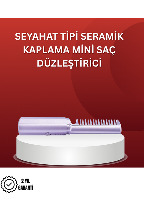 Isıtmalı Saç Düzleştirici Fırça – Kablosuz ve Hafif Tasarım