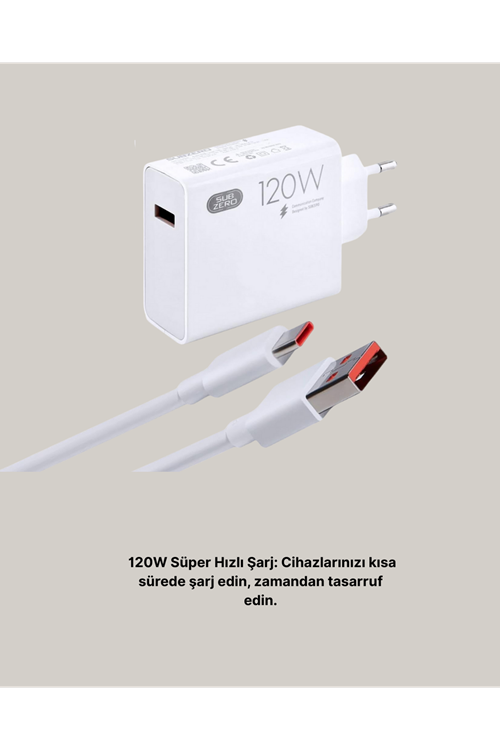 120W Mi Turbo Akıllı Tanıma Çipli Hızlı Şarj Cihazı Taşınabilir ve Dayanıklı