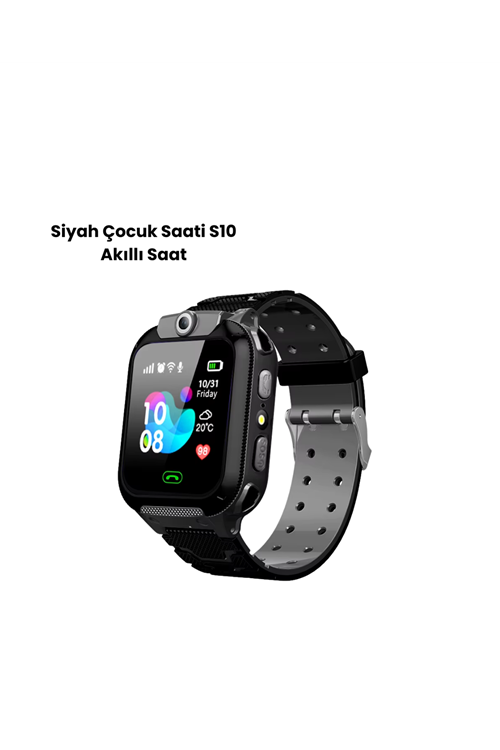 S10 Akıllı Çocuk Saati SİYAH