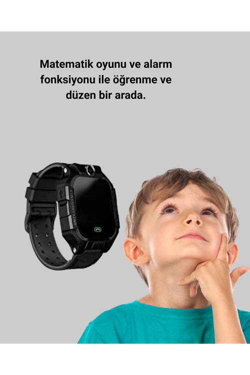 S10 Akıllı Çocuk Saati SİYAH