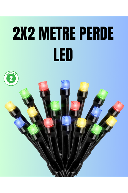 Su Geçirmez Pil Çalışan LED Perde Işık – İç ve Dış Mekan