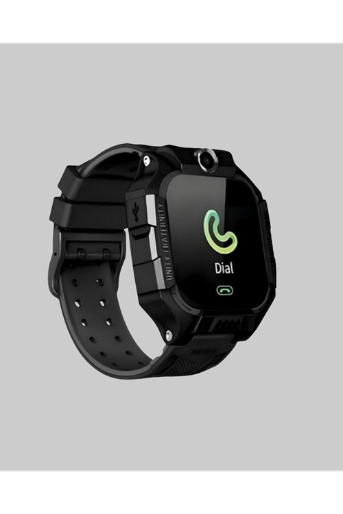 S10 Akıllı Çocuk Saati Siyah Tasarım Adımsayar ve Alarm Fonksiyonu