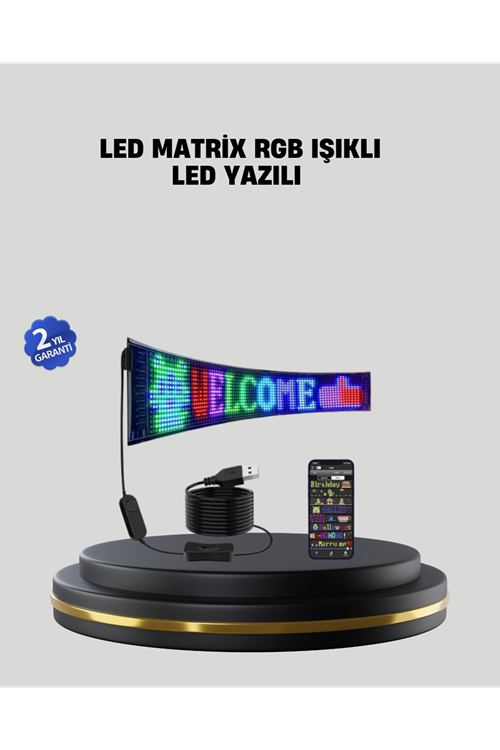 RGB LED Panel Renkli Işık Efektli Dekoratif Aydınlatma