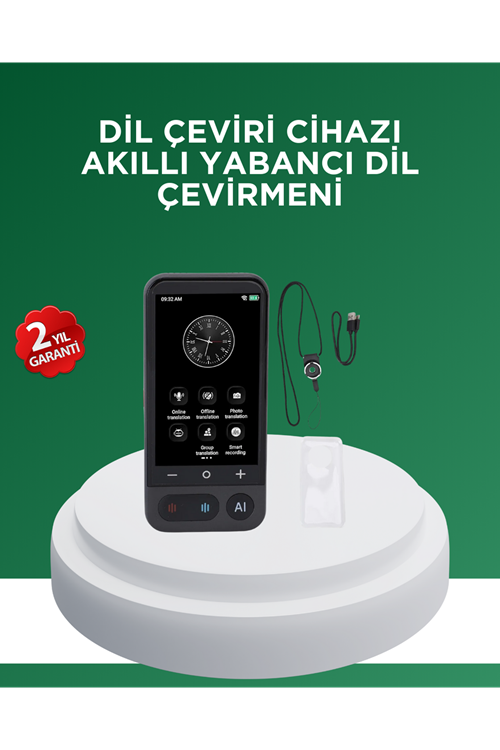139 Dil Destekli Taşınabilir Sesli Çevirmen Cihazı