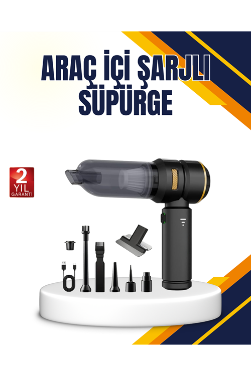 15000 PA Emiş Gücü ve Hava Üfleme Özellikli Şarjlı Süpürge